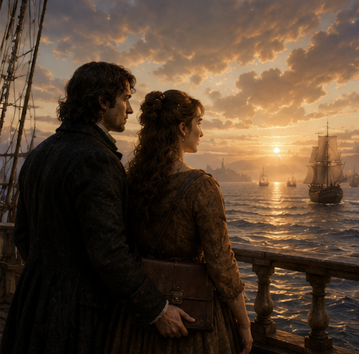 Thomas and Isabel looking toward the future